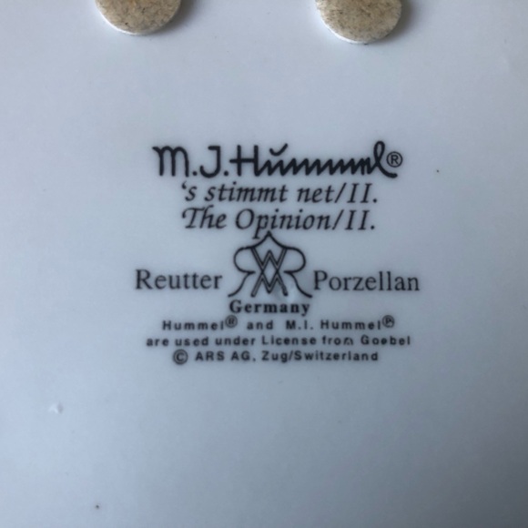 Miniature tea set Reuter Porzellan Germany with Hummel picture - Picture 4 of 5